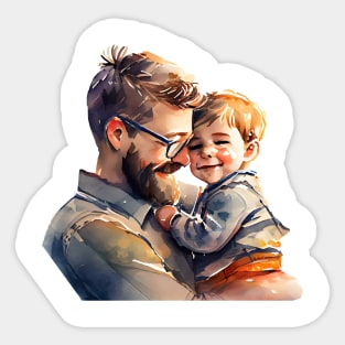 Father with son Sticker